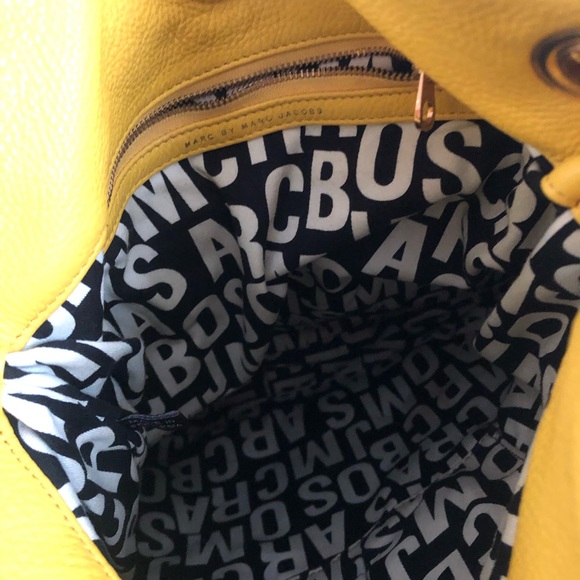 Marc by Marc Jacobs Yellow Leather Hobo Purse - Picture 6 of 8